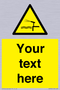 Custom warning water cannon